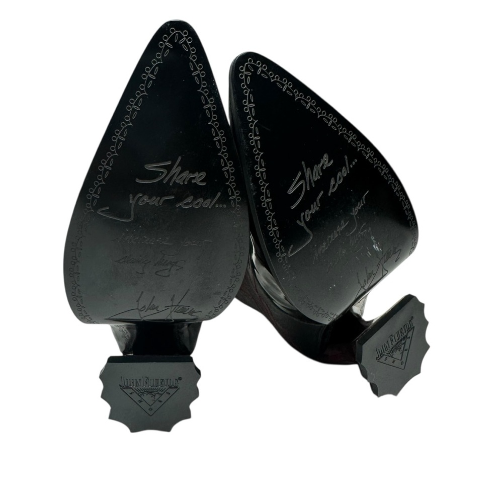 NEW John Fluevog Deliverance Brit Regal Lace-Up Ankle Booties w/ Rococo Heel 7.5 - Picture 11 of 15